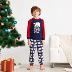 Pyjama De Noel Ours Polaire Pour Toute La Famille -Mode Pyjamas Magasin pyjama de noel ours polaire pour toute la famille 4