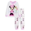Pyjama Deux Pièces Blanc Motif Minnie Mouse -Mode Pyjamas Magasin pyjama deux pieces blanc motif minnie mouse 2