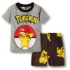 Pyjama Deux Pièces Gris Pikachu Pokémon -Mode Pyjamas Magasin pyjama deux pieces gris pikachu pokemon