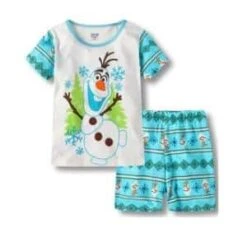 Pyjama Deux Pièces Manches Courtes à Motif Olaf