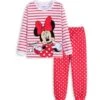 Pyjama Deux Pièces Manches Longues à Motif Minnie Pour Filles -Mode Pyjamas Magasin pyjama deux pieces manches longues a motif minnie pour filles