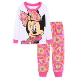 Pyjama Deux Pièces Manches Longues Avec Imprimé Minnie
