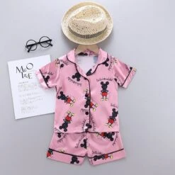Pyjama Disney D’été Pour Enfant Mickey Rose