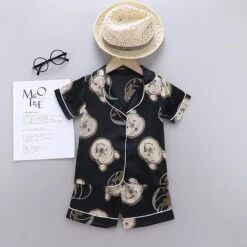 Pyjama Disney D’été Pour Enfant Winnie L’Ourson Noir