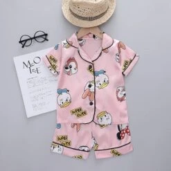 Pyjama Disney D’été Pour Enfant Rose
