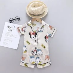 Pyjama Disney D’été Pour Enfant Jaune