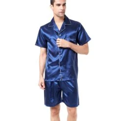 Pyjama En Satin Pour Homme été -Mode Pyjamas Magasin pyjama en satin pour homme ete 4