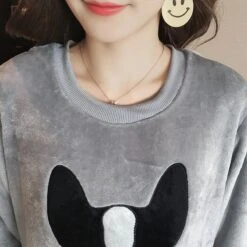 Pyjama En Velours Doux Pour Femme -Mode Pyjamas Magasin pyjama en velours doux pour femme 4