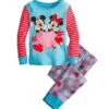 Pyjama Manches Longues à Motif Mickey Et Minnie