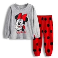 Pyjama Manches Longues à Motif Minnie