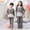 Pyjama Gris En Flanelle Polaire Avec Imprimé Toroto Pour Enfant -Mode Pyjamas Magasin pyjama marron en flanelle polaire pour enfant 2