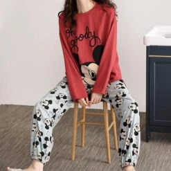 Pyjama Mickey Pour Femmes -Mode Pyjamas Magasin pyjama mickey pour femmes 4