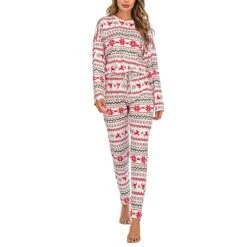 Pyjama Noel Adulte Impression Cerf -Mode Pyjamas Magasin pyjama noel adulte impression cerf 5