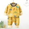 Pyjama Polaire Chaud Avec Motif De Dinosaure Pour Garçon -Mode Pyjamas Magasin pyjama polaire chaud avec motif de dinosaure pour garcon 5