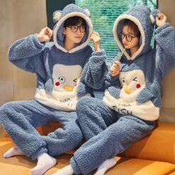 Pyjama Polaire Et Drôle Pour Couple -Mode Pyjamas Magasin pyjama polaire et drole pour couple 3