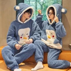 Pyjama Polaire Et Drôle Pour Couple -Mode Pyjamas Magasin pyjama polaire et drole pour couple 4