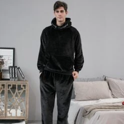 Pyjama Pour Homme Chaud à Capuche