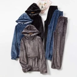 Pyjama Pour Homme Chaud à Capuche -Mode Pyjamas Magasin pyjama pour homme chaud a capuche 3