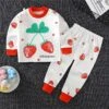 Pyjama En Coton Motif Fraise Pour Enfants -Mode Pyjamas Magasin pyjama pour petit garcon en coton motif elephant 6