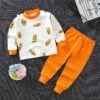 Pyjama Unisexe Pour Enfant En Coton Motif Carotte -Mode Pyjamas Magasin pyjama pour petit garcon en coton motif elephant 9