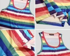 Pyjama Rayé En Combinaison Avec Col Rond Pour Homme -Mode Pyjamas Magasin pyjama raye en combinaison avec col rond pour homme 6