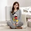 Pyjama Rayé Mickey Pour Femmes -Mode Pyjamas Magasin pyjama raye mickey pour femmes