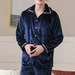 Pyjama Rétro D’hiver Pour Homme -Mode Pyjamas Magasin pyjama retro d hiver pour homme 6