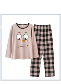 Pyjama Rosé Avec Figure Drôle Pour Homme -Mode Pyjamas Magasin pyjama rose avec figure drole pour homme 16