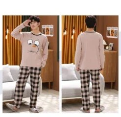 Pyjama Rosé Avec Figure Drôle Pour Homme -Mode Pyjamas Magasin pyjama rose avec figure drole pour homme 2