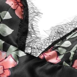 Pyjama Sexy à Motif Fleuri -Mode Pyjamas Magasin pyjama sexy a motif fleuri 5