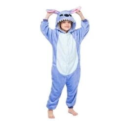 Pyjama Stitch En Flanelle Pour Enfant