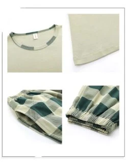 Pyjama Vert Avocat Pour Homme -Mode Pyjamas Magasin pyjama vert avocat pour homme 6