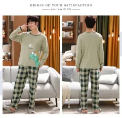 Pyjama Vert Avocat Pour Homme -Mode Pyjamas Magasin pyjama vert avocat pour homme m 4