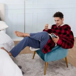 Sweat Plaid – Le Pull Plaid Ultra Confortable -Mode Pyjamas Magasin sweat plaid le pull plaid ultra confortable 8