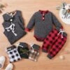 Tenue 2 Pièces à Manches Longues Pour Bébé -Mode Pyjamas Magasin tenue 2 pieces a manches longues pour bebe