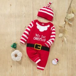 Tenue De Noël à Manches Longues Pour Bébés Filles Et Garçons -Mode Pyjamas Magasin tenue de noel a manches longues pour bebes filles et garcons 4